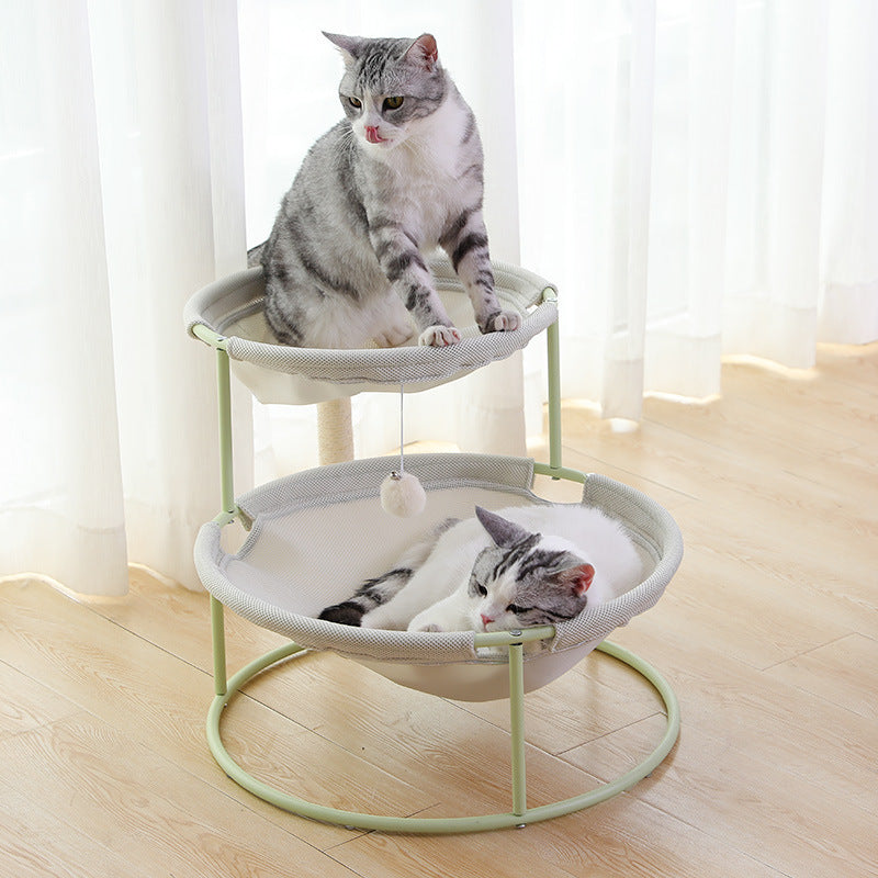 Nid Douillet Élevé pour Chat- Confort & Jeu