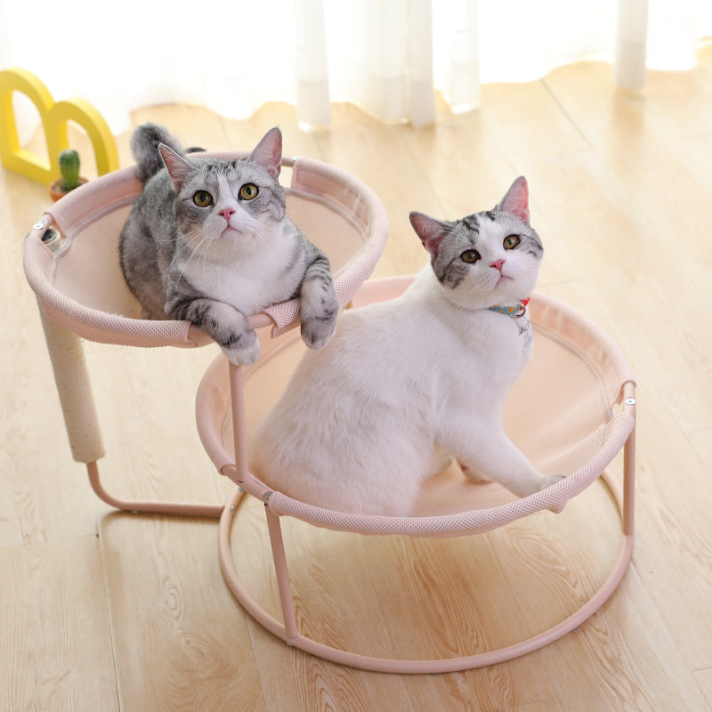 Nid Douillet Élevé pour Chat- Confort & Jeu