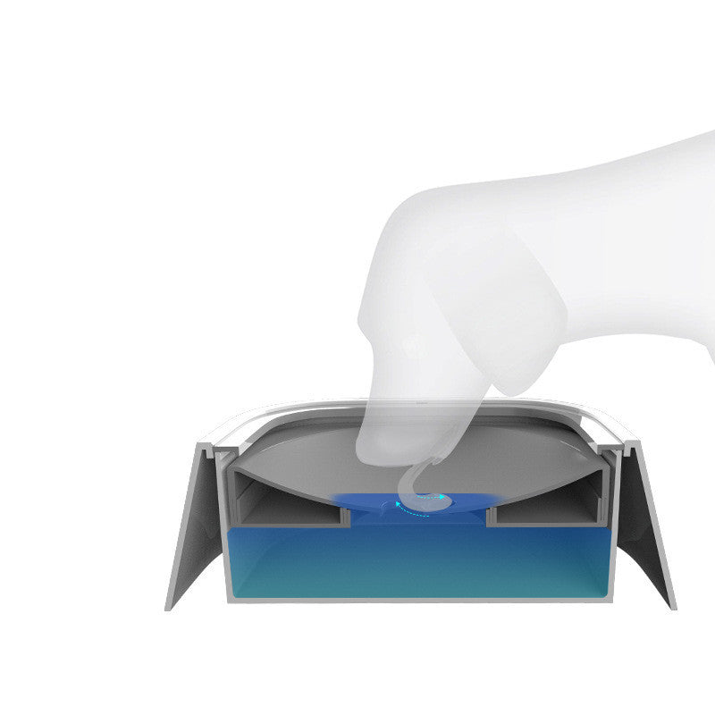 Gamelle flottante anti-débordement pour chien et chat, 1,5 L