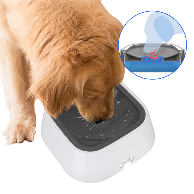Gamelle flottante anti-débordement pour chien et chat, 1,5 L